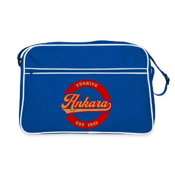 Ankara Vintage Logo Est 1923 - Retro Bag - blue/white - Front