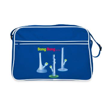 Bong Party - Retro Bag - blue/white - Front