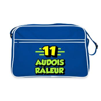 Audois râleur - Sac Retro - bleu/blanc - Devant