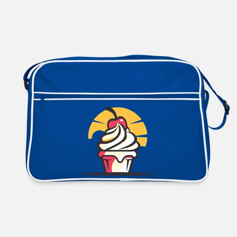 Ice Cream Drawing Retro Bag