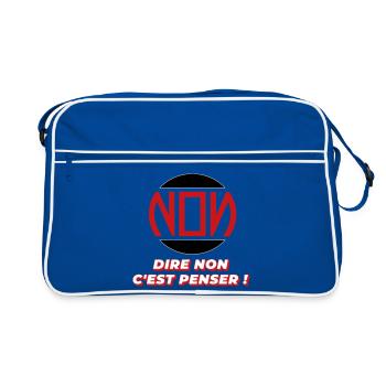 Dire non - Sac Retro - bleu/blanc - Devant