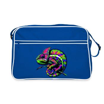 Chameleon - Retro Bag - blue/white - Front