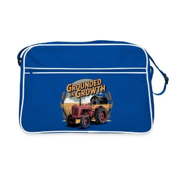 Grounded in Growth - Retro Bag - blue/white - Front