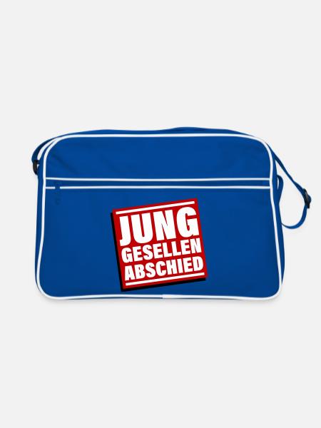 Bachelor party Jga bachelor - Retro Bag - blue/white - Front