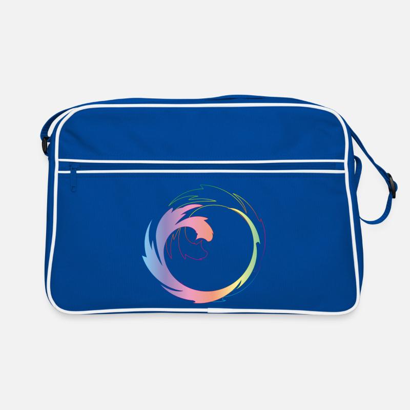 Roue chromatique créative comme cadre de design dynamique Sac Retro