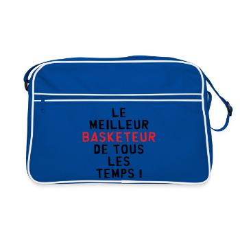basket meilleur basketteur - Sac Retro - bleu/blanc - Devant