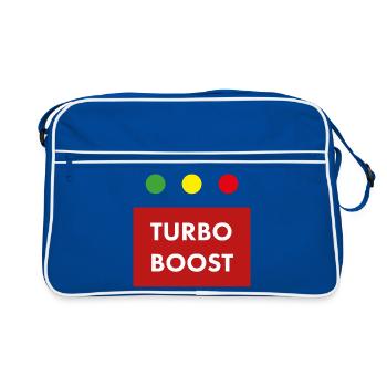 Turbo Boost Retro Text - Retro Bag - blue/white - Front