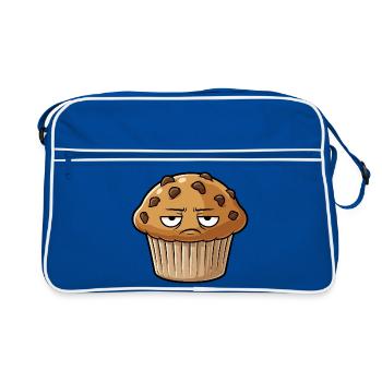 Grim Muffin Face - Sac Retro - bleu/blanc - Devant