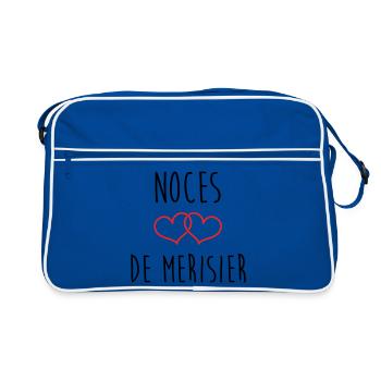 Noces de Merisier 53 ans de mariage - Sac Retro - bleu/blanc - Devant