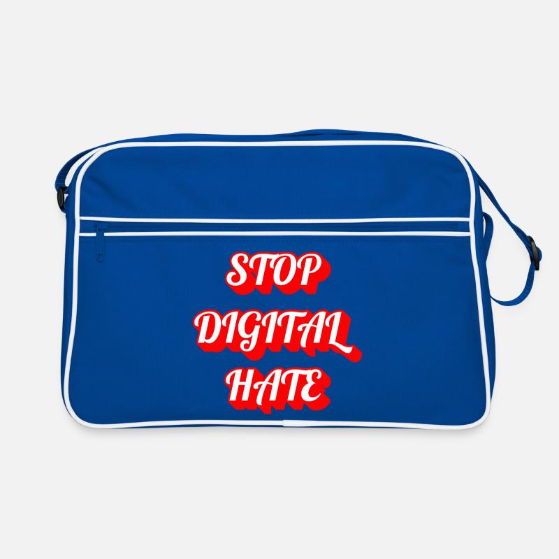 Stop Digital Hate – Statement gegen Cybermobbing & Retro Tasche