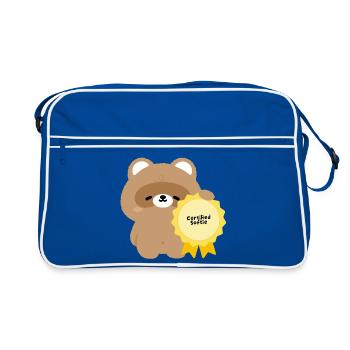 Certified Softie Beaver - Retro Bag - blue/white - Front