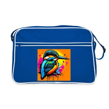 martin-pêcheur - Sac Retro - bleu/blanc - Devant