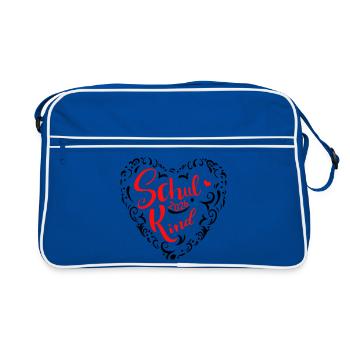Schoolchild 2026 - Retro Bag - blue/white - Front