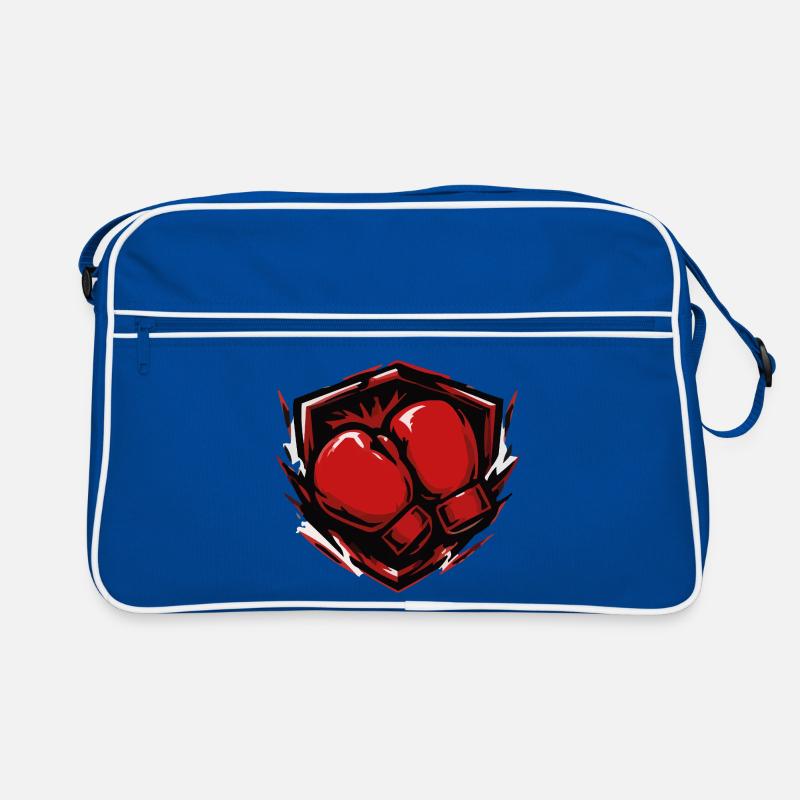 Boxen Boxhandschuhe Schild Retro Tasche