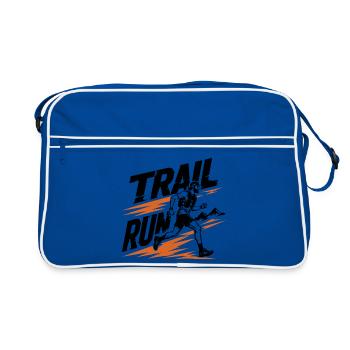 Trailrun - Retro Tasche - Blau/Weiß - Vorne