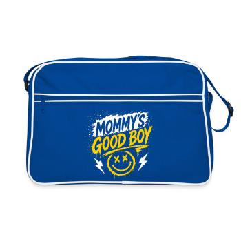 Mommy's Good Boy - Graffiti Smiley - Retro Bag - blue/white - Front