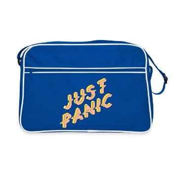 Lettrage 3D Justy Paklic - Sac Retro - bleu/blanc - Devant