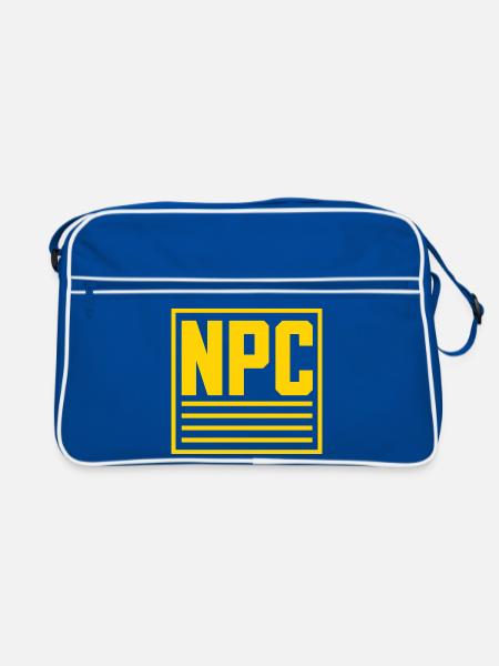NPC Non-Player Character - Retro Tasche - Blau/Weiß