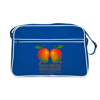 Mango-infundierte Mango-Delight - Retro Tasche - Blau/Weiß - Vorne