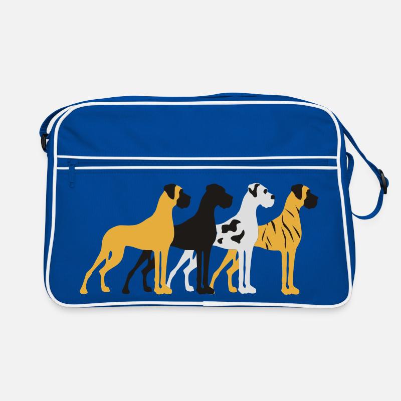 Four basic colors Great Dane Retro Bag