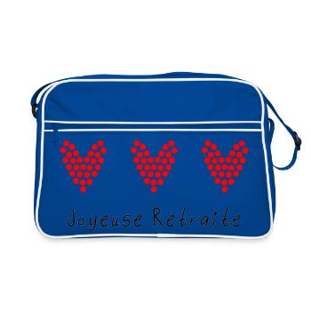 RETIREMENT. RETIREMENT. RETIRED. RETIREMENT - Retro Bag - blue/white - Front