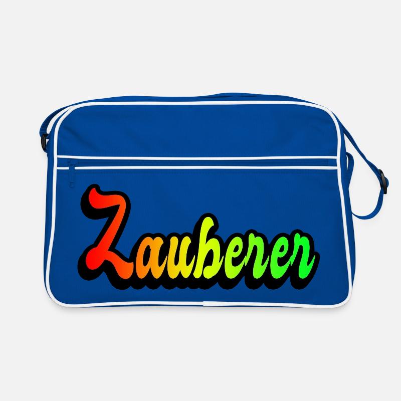 Zauberer Regenbogen Design Retro Tasche