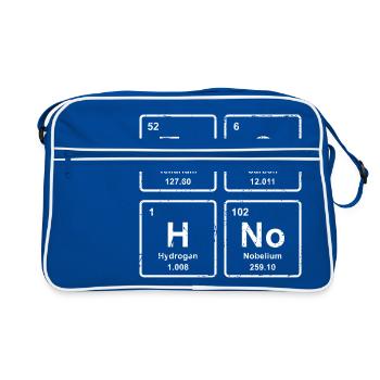 Techno - Party Shirt - funny gift - Retro Bag - blue/white - Front