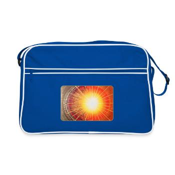 Sternentor Auflösung der alten Matrix Sonja Ariel - Retro Tasche - Blau/Weiß - Vorne