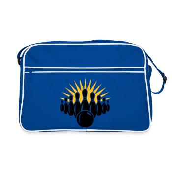 jeu de quilles - Sac Retro - bleu/blanc - Devant