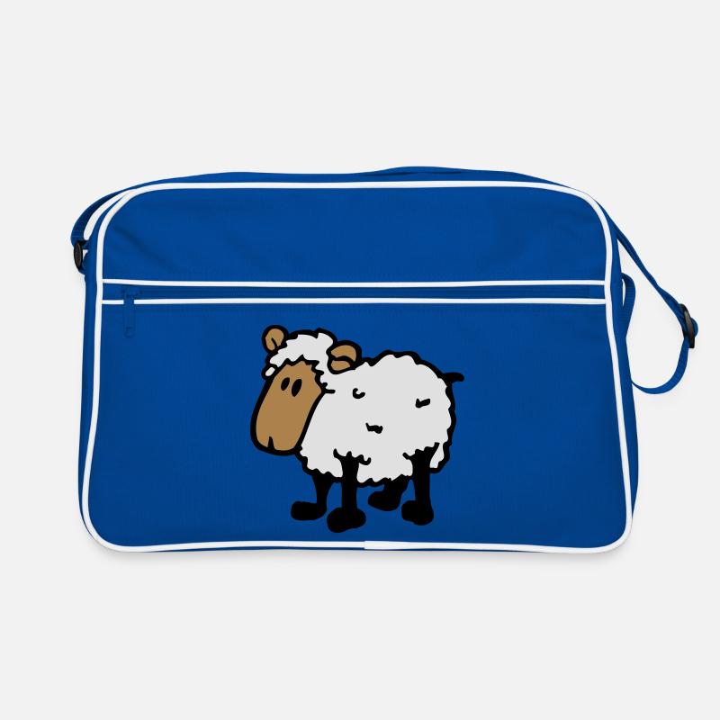 cool comic sheep funny sheep Retro Bag