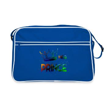 Her Prince - Retro Tasche - Blau/Weiß - Vorne