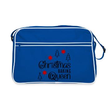 Drôle de tablier de cuisine pour Noël - Sac Retro - bleu/blanc - Devant