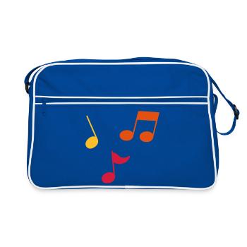 Partitions – 3 couleurs - Sac Retro - bleu/blanc - Devant