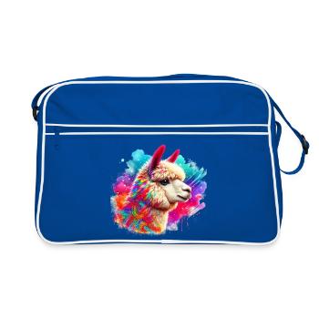 Alpaca - Retro Bag - blue/white - Front