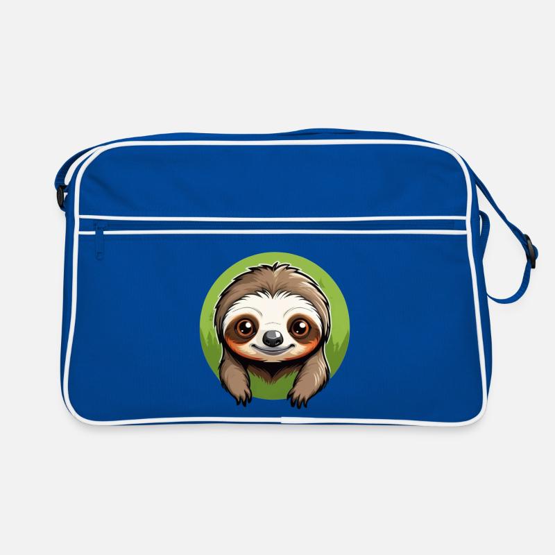 Lazy Tree Sloth Retro Tasche