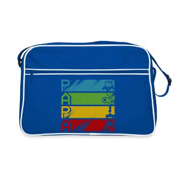 Rétro Gamers Pixel Multicolore - Sac Retro - bleu/blanc - Devant