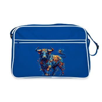 Taureau - Sac Retro - bleu/blanc - Devant