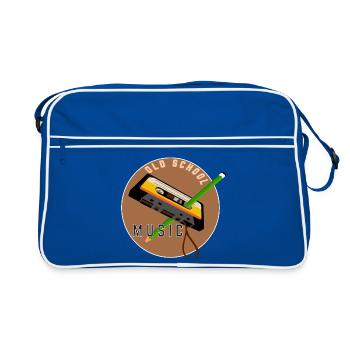 Old school music - Sac Retro - bleu/blanc - Devant