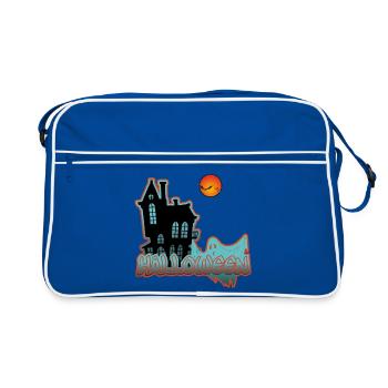 Maison Hantée Nuit Digitale - Sac Retro - bleu/blanc - Devant