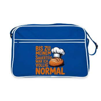 Jusqu’au premier levain, j’étais normal - Sac Retro - bleu/blanc - Devant