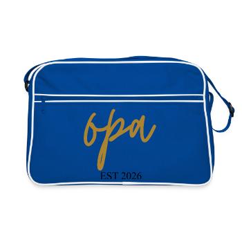 Papy Est 2026 - Sac Retro - bleu/blanc - Devant