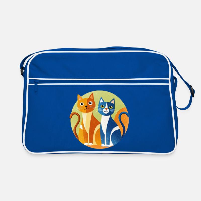 Circle Cats Duo Retro Tasche
