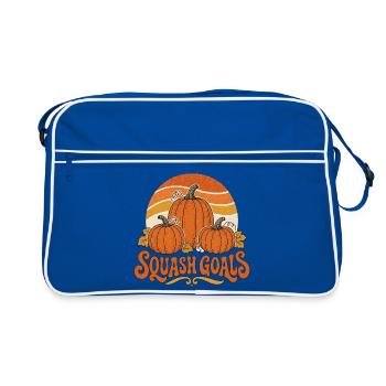 Squash Goals Autumn Pumpkin Trio - Sac Retro - bleu/blanc - Devant