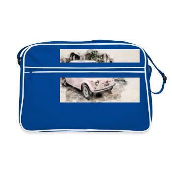 500 voitures classiques - Sac Retro - bleu/blanc - Devant