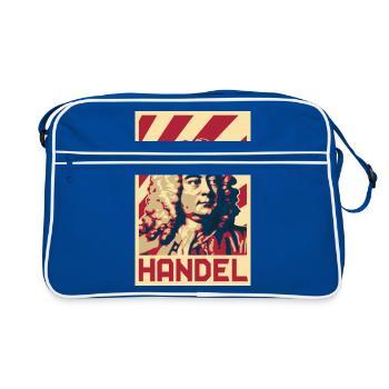 Georg Friedrich Händel - Retro Tasche - Blau/Weiß - Vorne