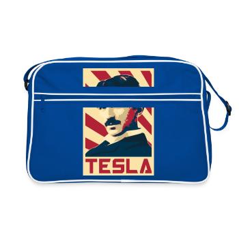 Nikola Tesla - Retro Bag - blue/white - Front