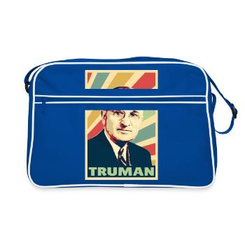 Harry S Truman Colors Vintage - Sac Retro - bleu/blanc - Devant