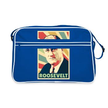 Franklin D. Roosevelt Colors vintage - Sac Retro - bleu/blanc - Devant