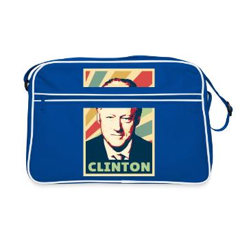 Bill Clinton Colors Vintage - Sac Retro - bleu/blanc - Devant