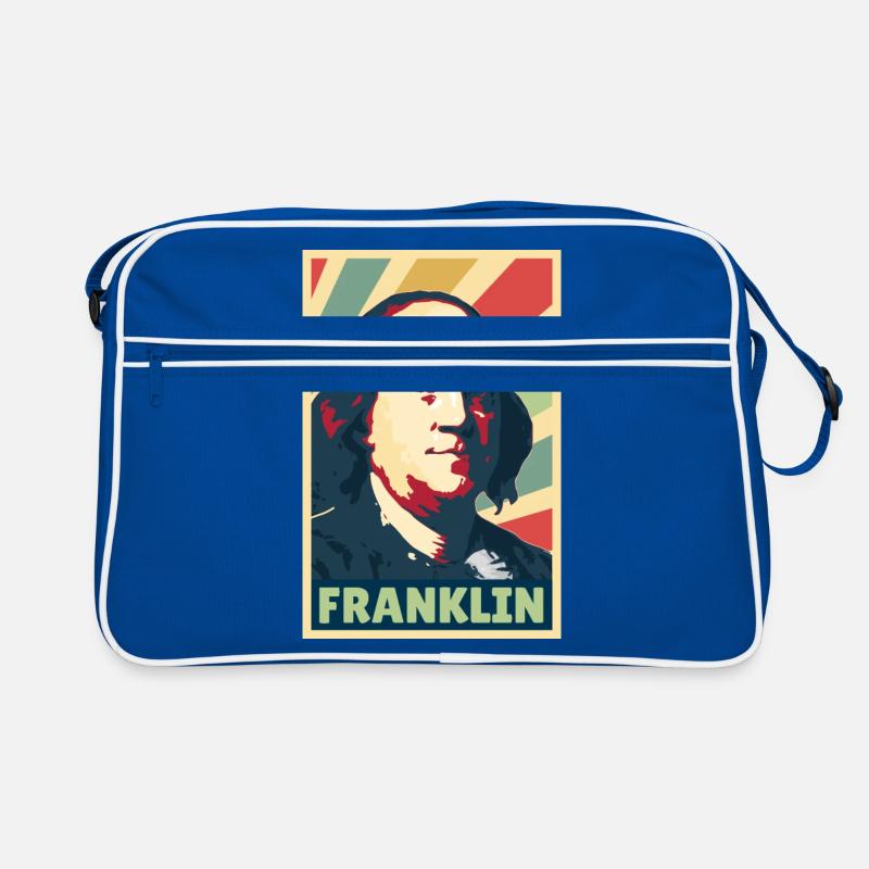 Benjamin Franklin Vintage Farben Retro Tasche
